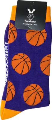 Produktbild von TwoSocks lustige Socken  Basketball Socken  Sportsocken, Motivsocken, Baumwolle Einheitsgröße