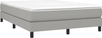 Produktbild von vidaXL Boxspringbettgestell Hellgrau 140x200 cm Stoff