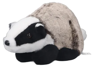 Image de Jouet en peluche en forme de mouffette, poupée en peluche réaliste, animal en peluche tout doux, décoration cadeau pour les enfants et les amis