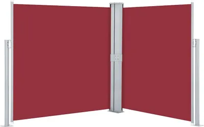 Produktbild von vidaXL Ausziehbare Seitenmarkise Rot 160 x 600 cm