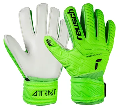 Produktbild von Reusch Torwarthandschuhe Attrakt Grip Finger Junior für alle Spielfeldoberflächen 5007 green gecko 8