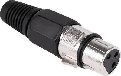 Image de WTY0055A Connecteur mâle noir pour microphone