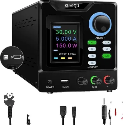 Produktbild von Programmierbares DC-Netzteil, programmierbar, USB- und RS-232-Konnektivität, 30V 5A 150W, AC 220V