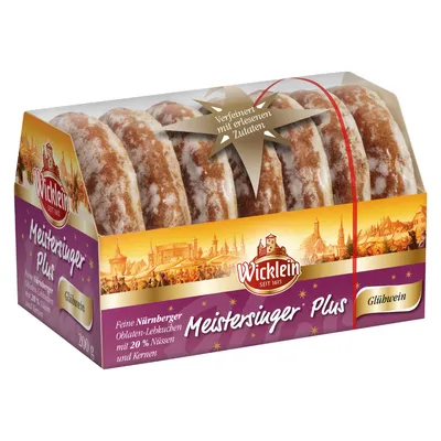 Produktbild von Wicklein Meistersinger Plus perník s orechmi a vareným vínom 200g