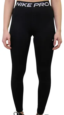 Produktbild von NIKE Pro Dri-FIT Mädchen Tight Farbe: Schwarz/Weiß; Größe: XL | 13-15Y | 158-170