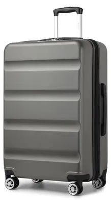 Produktbild von KONO Hartschalenkoffer Groß Leicht XL Reisekoffer mit Rollen TSA Schloss – Größe XL (75 x 47.5 x 29.5 cm), Grau