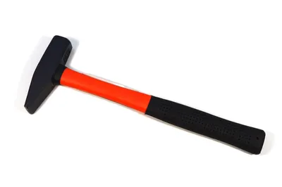 Produktbild von SCHLOSSERHAMMER Fiberglasstiel Antirutschgriff HAMMER Werkzeugstahl 200 Gramm