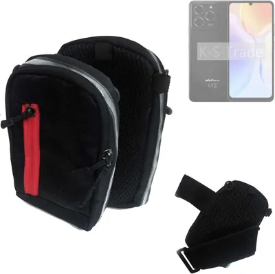 Produktbild von K-S-Trade Outdoor Gürteltasche Holster Umhängetasche kompatibel mit Ulefone Note 20 Pro schwarz Handy Tasche Case travelbag Schutz Hülle Handy