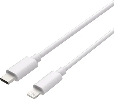 Productafbeelding van USB C naar Lightning Kabel - Oplader - Oplaadkabel Geschikt voor Apple / Iphone oplader - MFI gecertificeerd  - Korte USB C naar Lightning Kabel - 20cm - Wit - 5 stuks - Cazy