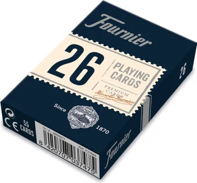 Produktbild von Fournier Bridge Kartenspiel Nr. 26 2 Standardindizes Brettspiel Rot Kinder Rot One Size