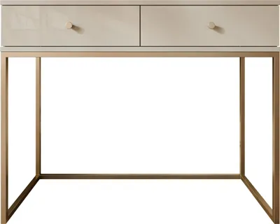 Produktbild von MIRJAN24 Schminktisch Esipix mit zwei Schubladen, Elegant (Farbe: Cashmere / Cashmere Hochglanz)
