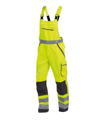 Produktbild von Dassy Warnschutz Latzhose Malmedy 400156 PESCO74 STANDARD Gr. 62 neongelb/zementgrau