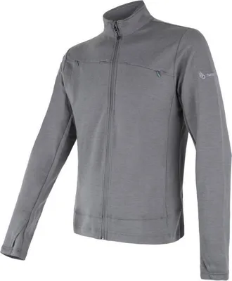 Zdjęcie produktu dla Bluza Sensor Merino Upper męska full zip szara wielkość L 18200035-02