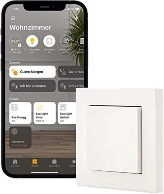 Produktbild von Intelligenter Lichtschalter Eve Light Switch, einzeln 20EBW1701