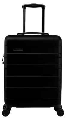 Produktbild von Anode Handgepäck Koffer 55x40x20 - Leicht, Hartschale, Handgepäck Trolley mit 4 Rädern, 3-stelliges Schloss (Farbe: Schwarz, Größe: 55x40x20cm 40L)