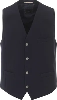 Produktbild von VENTI Herren Anzugweste V-Ausschnitt Regular-Fit Blau  50
