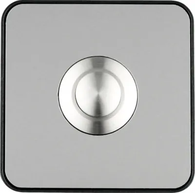 Image de Grothe 64181 Sonnette aspect inox, noir (64181)