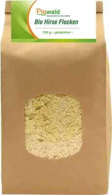 Produktbild von Piowald Hirse Flocken - 700g, glutenfrei
