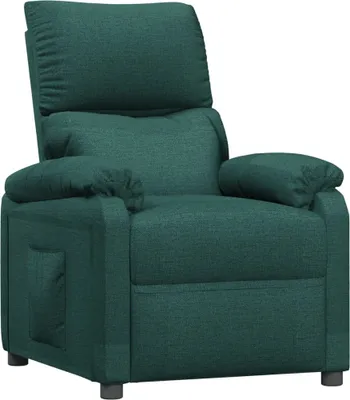 Image de Fauteuil inclinable Vert foncé Tissu