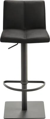 Produktbild von Bar-/Tresenhocker 1285 Gestell grau Sitzschale, schwarzgrau Steppnaht,
