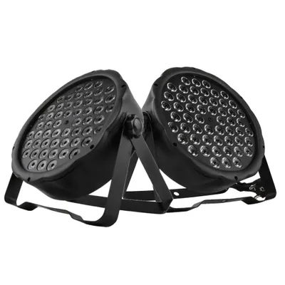 Obrázek produktu pro LED parní světlo, 54 x 3W RGBW LED, 7 kanálů DMX, 2 kusy 54x3W RGBW, zástrčka EU
