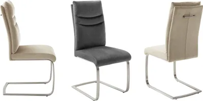 Produktbild von Gibara Schwingstuhl, Griff, Nosag Federung, Edelstahlgestell, Bezug anthrazit
