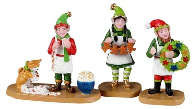Productafbeelding van Crafty Elves Set Of 3 Kerst LEMAX