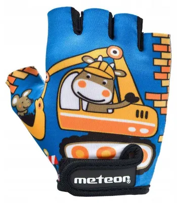 Obrázek produktu pro Cyklistické rukavice Meteor Teddy Builder Junior 26184-26185-26186