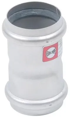 Immagine prodotto di Raccordo a doppio manicotto Blücher, EuroPipe, acciaio inossidabile 1.4301, Ø 50 mm, 1 pz.