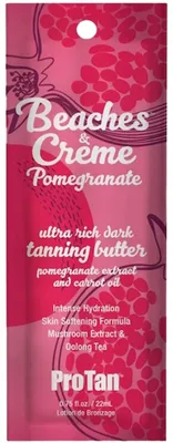 Produktbild von Pro Tan Beaches & Crème Pomegranate Tanning Intensifier Butter – Solarium-Bräunungsbeschleuniger Sachet 22 ml, Granatapfelduft