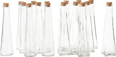 Produktbild von VBS XXL Glasflaschen Geolini 16 Stück 70ml