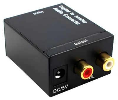 Obrázek produktu pro Verk 06215 Převodník z digitálního signálu SPDIF a optického Toslink na 2x CINCH