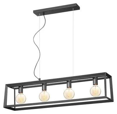 Produktbild von Home Sweet Home Ditto Square 4 Light Pendelleuchte Schwarz