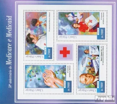 Produktbild von Briefmarken Sao Tome e Principe 2015 Mi 6055-6058 Kleinbogen (kompl. Ausgabe) postfrisch Medicaid