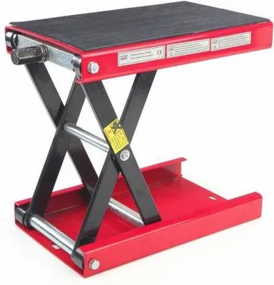 Produktbild von Motorradhebebühne 450kg 8,5-34cm rot Motorradheber Hebebühne Motorrad