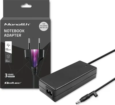 Imagen del producto de Qoltec 51500.90W, Adaptador para portátil, uso interno, 100-240 V, 50/60 Hz, 90 W, 19 V