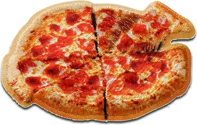 Produktbild von Mono-Quick Pizza 3D - Aufnäher, Bügelbild, Aufbügler, Applikationen, Patches, Flicken, zum aufbügeln, Größe: 3 x 4,6 cm