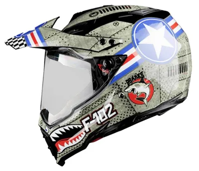 Image de Casque tout-terrain, protection faciale intégrale, résistant aux chocs, confort optimal, taille M
