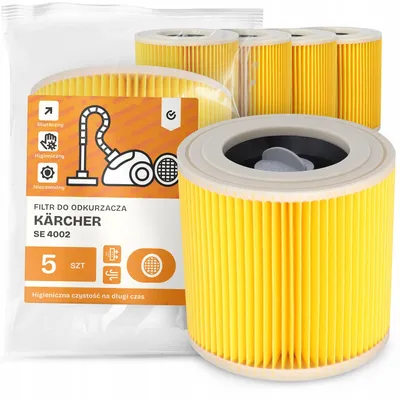 Produktbild von Kärcher SE 4002 Ersatzfilter Luftfilter 5 Stück