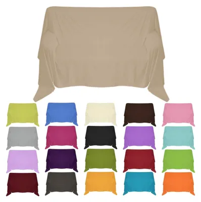 Produktbild von Sofaüberwurf in 30 Farben und 4 Größen, 100% Baumwolle, Beige, 210 x 240 cm