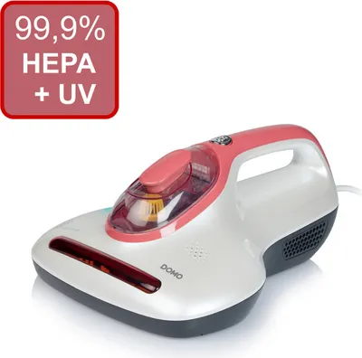 Obrázek produktu pro Domo DO223S, Suchý, HEPA, Bezsáčkové, Červená, Bílá, 0,2 l, 4,7 m