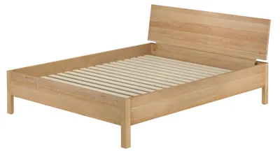 Produktbild von Metallfreies Doppelbett aus Buchenholz 160x200 mit wählbaren Zubehör V-60.93-16Rollrost inkl.