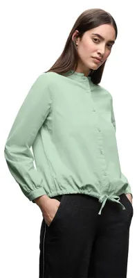Productafbeelding van Street One corduroy top met tunnelkoord, kleur: Serene Green, maat: 40