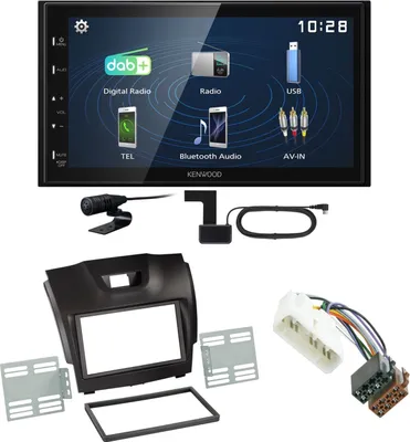 Produktbild von Kenwood DMX129DAB DAB+ Bluetooth USB Einbauset für Isuzu D-Max 2