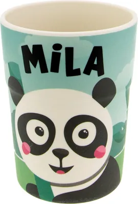 Produktbild von Bunter personalisierter Namens Kinderbecher mit  Namen Mila