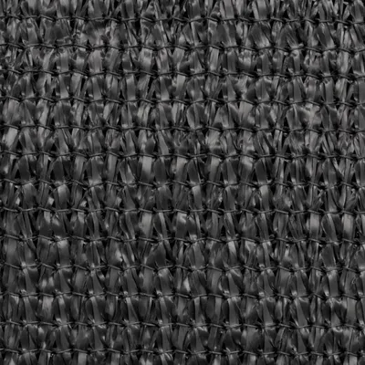 A close-up, textured view of black HDPE netting.