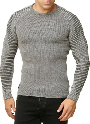 Produktbild von Red Bridge Herren Strickpullover Diamond Pullover Grau XXL