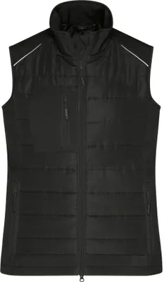 Produktbild von Softshellweste im attraktiven Materialmix black/black, Gr. 4XL