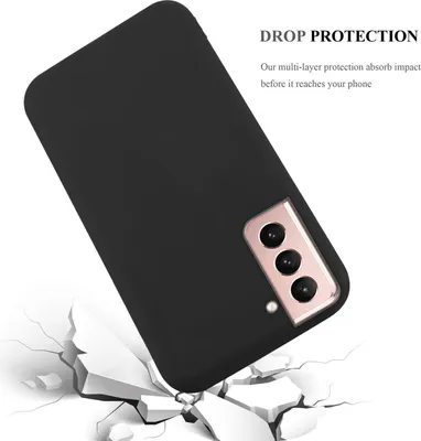 Zdjęcie produktu dla Etui Cadorabo do Samsung Galaxy S21 5G w kolorze czarnym, silikonowe etui TPU na telefon komórkowy
