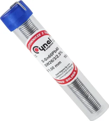 Zdjęcie produktu dla Lut0017 Cyna Fiolka 1Mm Lc60 Fsw26 10G Cynel
